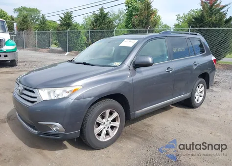 2013 Toyota Highlander Se V6 from USA, damaged, VIN 5TDBK3EHXDS229002